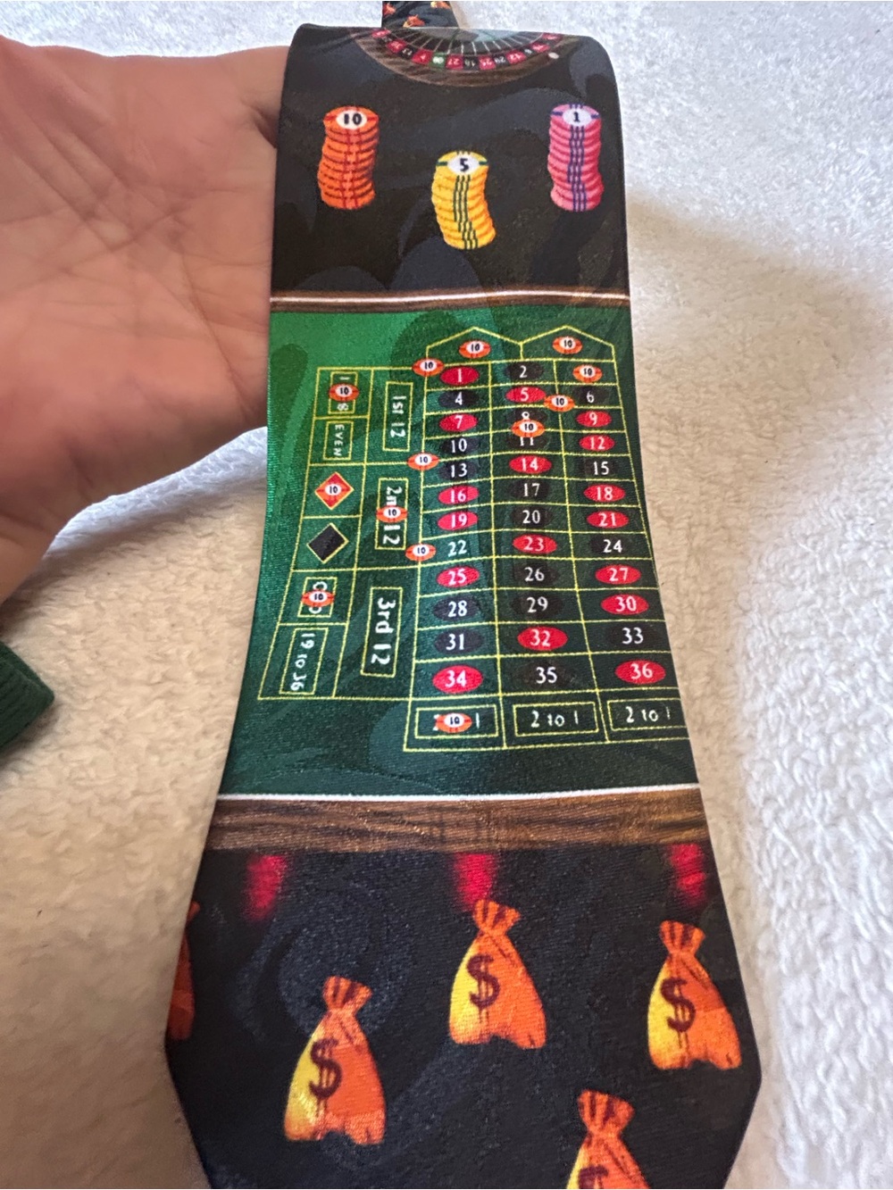 🎁3 for $30 - Roulette Table Novelty Necktie